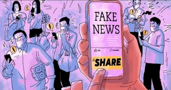 Imagen que hace referencia a las fake news y deepfakes. Autor desconocido.